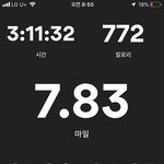 걷기로 773 칼로리 <b>소모</b>했다