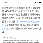 [방탄소년단] 국제음반1산2업협회 2위 <b>랭크</b>