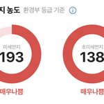 ㅋㅋㅋㅋ우리 둉네 <b>미세</b>먼지 봐...