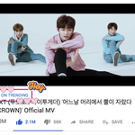 현재 <b>TXT</b> 미국트렌딩 순위.