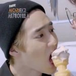 [EXO] 아이스크림 <b>콘</b> 3개짜리는 맛이 다른거임?ㅋㅋㅋ