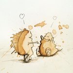 즉흥적으로 그려본 커피<b>얼룩</b> 아트