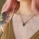 느낌 또 다른 화이트 <b>잉크</b> 타투