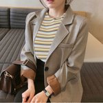 체크<b>자켓</b>에 스트라이프티는 너무 투머치함?