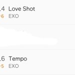 [EXO] 럽샷 <b>템포</b>도 14, 16위까지 올라옴~~