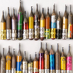 세상 <b>세심</b>하고 작은 연필 끝 조각