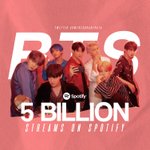 [방탄소년단] spo<b>티파</b>이 50억 스트리밍달성