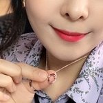 100일선물로 받은 목걸이 자랑해요~