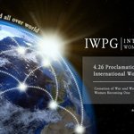 들어보셨는지요?  세계 여성 평화의 날 선포식