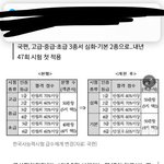 뭐야 신발 한능검 볼라 <b>그랫</b>는데 내년에 개편되네