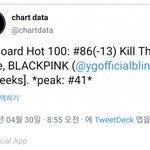 [모두드루와] 블랙<b>핑크</b> 빌보드 <b>핫</b>100 3주차 차트인