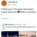 [댓글부탁해] 카디비, 드레이크 트위터 ( <b>ft</b>.방탄 )