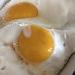 계란후라이 딱 노른자만 안익었어