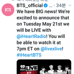 [방탄소년단] 새로운 떡밥 뜸!!아이핱라됴 생<b>중계</b>