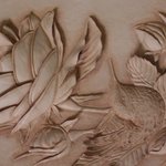 [가죽공예] 가죽<b>카빙</b>-꽃과 새 3D<b>카빙</b>