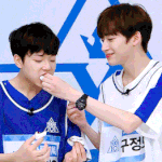 [프듀X] 그 구정모랑 이진우 떡먹는거 왤케 중독성있지