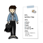[옷코디] 매일 입은 옷,데일리룩을 그림일기로 기록하고 있어요!...