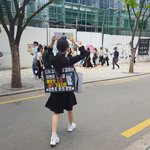 [프듀<b>X</b>] 실시간 길거리에서 홍보하는 김성현<b>팬</b>