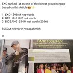 [모두드루와] 엑소가 <b>순자</b>산액이 가장 높은 그룹이래