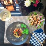 [내가한요리] 혼밥)차가운 파스타 &amp; 간단한 씨푸드 샐러드