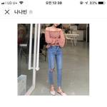 분홍색 오프<b>숄더</b> 코디