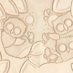 [가죽공예] 가죽<b>카빙</b>-부엉이 <b>카빙</b>