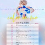 ⚡️⚡️강다니엘 솔로 앨범 'Color on me' 스밍리스트 <b>UP</b>⚡️⚡️
