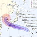 8호 태풍 프란시스코 한반도 직격