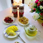 [내가한요리] 혼밥) 복숭아꽃차, 골뱅이 무침