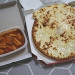 피자마루 치즈<b>핵폭탄</b>피자 실제 느낌