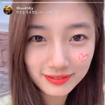 수지 인스타 라이브에서 진짜 이뻤는데..ㅎㅎ