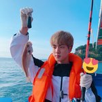 방탄 진 진짜 <b>낚시</b>꾼 다 됐네