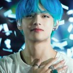 뷔 <b>파랑</b>머리 방탄소년단 뷔