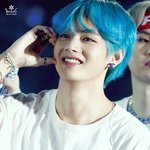 뷔 하트 <b>파랑</b>머리 귀여워 방탄소년단 뷔