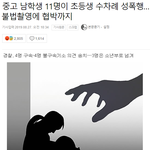 [댓글부탁해] 중고등학생 11명한테 <b>성폭행</b> 당한 초등학생