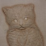 [가죽공예] 가죽공예-고양이 3D<b>카빙</b>(가죽입체조각)