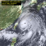 슈퍼태풍 <b>링링</b>의 눈이 또렷해졌다.. 다들 마음의준비