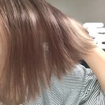 탈색모에 브라운 컬러트리트먼트