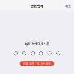 잣됐다 아이폰 <b>암호</b> 까먹음......