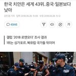 한국 <b>치안</b> 안좋은거 같아요.