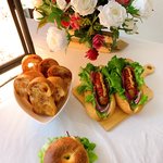 [내가한요리] 혼밥)식빵 러스크&amp;<b>베이글</b> 샌드위치, 핫도그