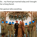 오늘 친구 결혼식에 강다니엘 등신대 갖다준 강다니엘 <b>외국팬</b> ㅋㅋㅋㅋ