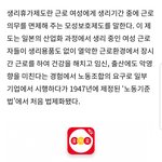 생리<b>휴가</b> 한국만 있다는것도 구라임