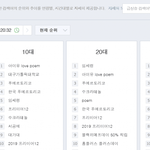 [프듀X] 아이유 <b>실검</b> 10대 20대 사기네