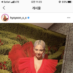 h&amp;m x 지암바티스타발리 드레스 입은 <b>효연</b>..