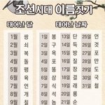 [댓글부탁해] <b>조선시대</b> 이름짓기