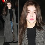 겨울 공항 패션으로 여배우 포스를 풍기는 아이린