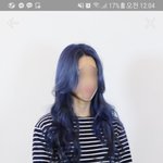 파란색 염색했는데 <b>청록색</b> 됨
