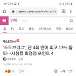 '스토브리그', 단 4회 만에 최고 13% 돌파…시청률 최<b>정점</b> 포인트...
