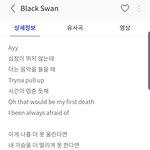 [방탄소년단] 블랙<b>스완</b> 가사보고 슬픈거 나뿐인가?
